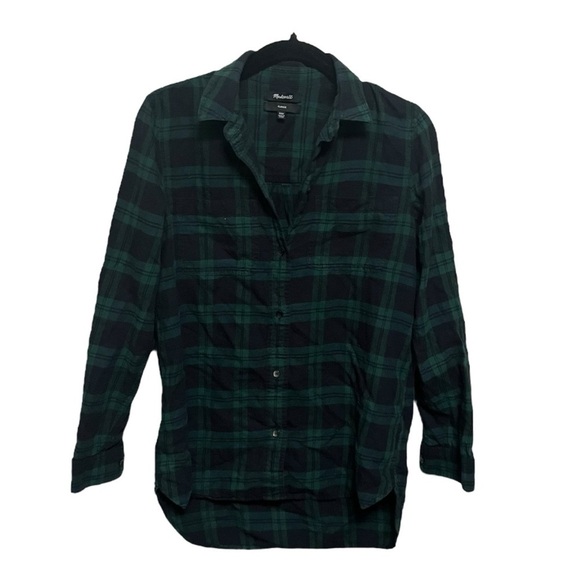 Madewell Classic Ex-Boyfriend Button Down Flannel Shirt - Picture 2 of 8